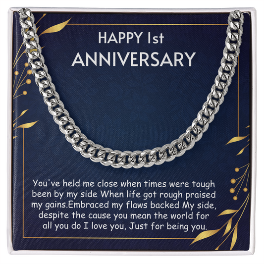 First anniversary gift - Cuban Link Chain