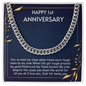 First anniversary gift - Cuban Link Chain
