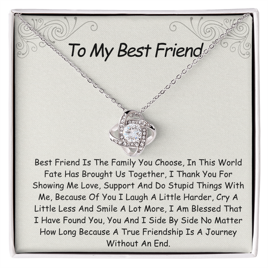 Best Friend Love Knot Necklace